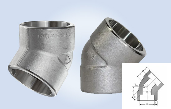 Socket Weld 45 Degree Elbows